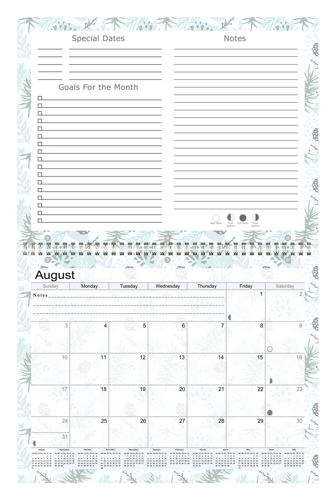 2026 - 2027 Academic Year 12 Months Student Calendar 3-Ring Binder (Edition #01)