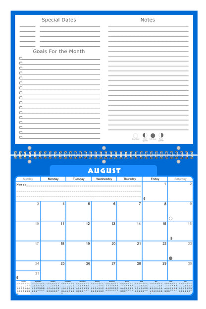 2026 - 2027 Academic Year 12 Months Student Calendar 3-Ring Binder (Edition #04)