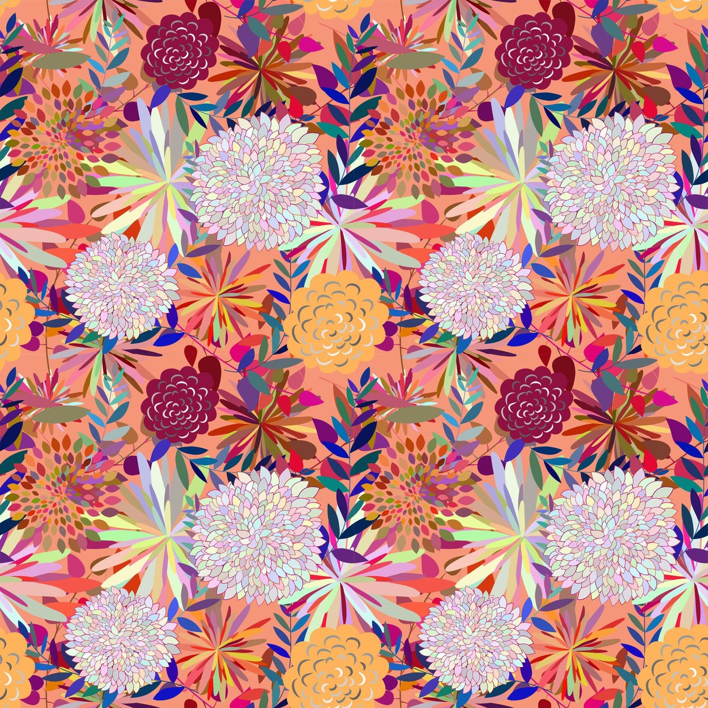 Deluxe School Locker Magnetic Wallpaper - Pack of 3 Sheets - (Flowers) (vg 027)