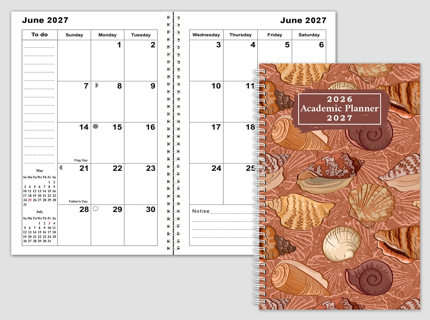 2026-2027 Student Academic Planner Calendar - School College Weekly Agenda #04