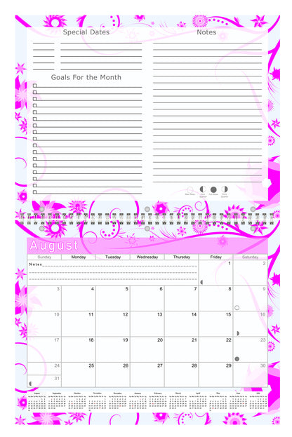 2026- 2027 Academic Year 12 Months Student Calendar 3-Ring Binder (Edition #016b)