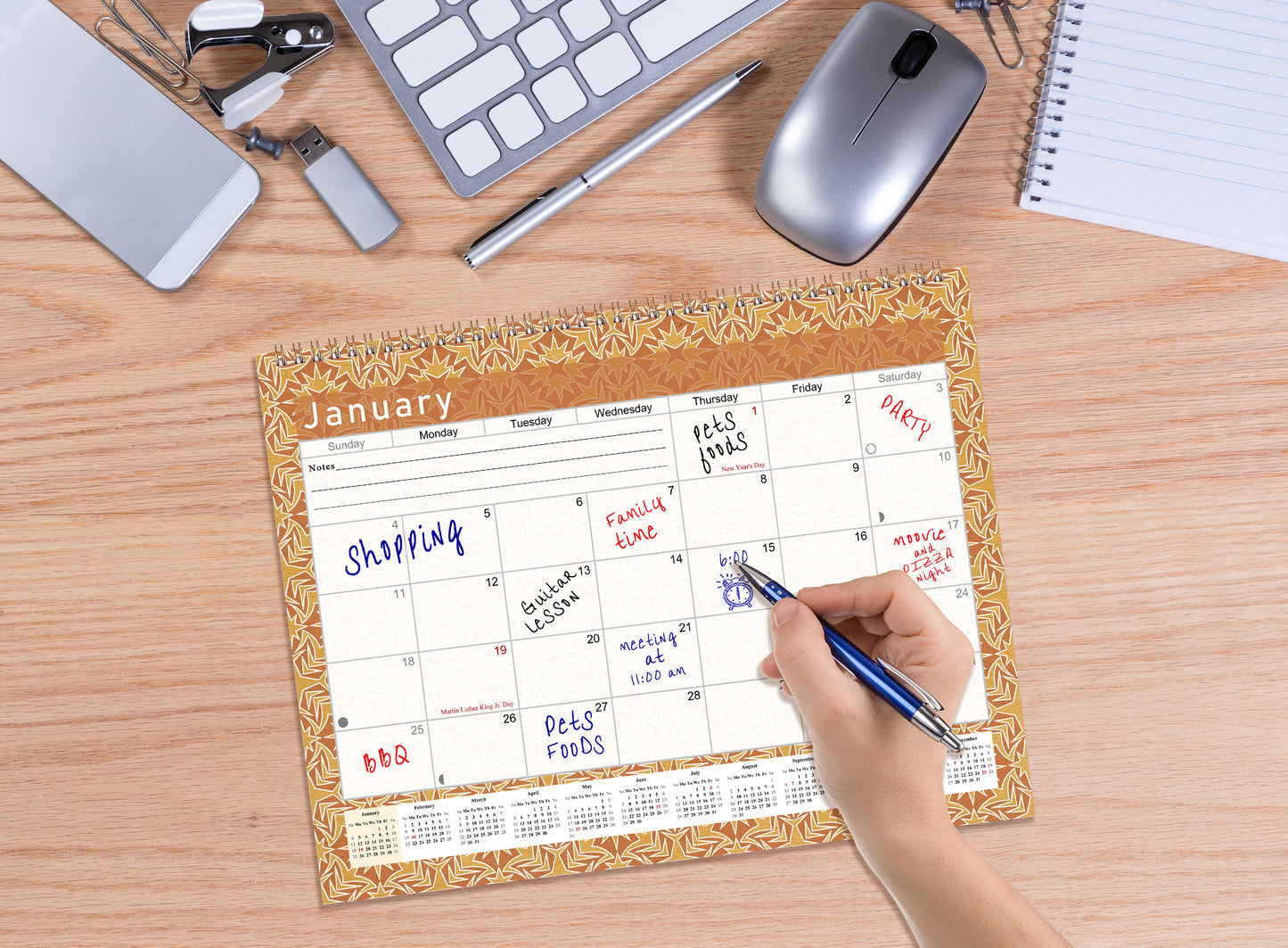 2027 Monthly Desktop/Wall Calendar/Planner - Habit Tracker - (Edition #25)