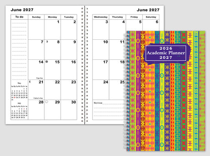 2026-2027 Student Academic Planner Calendar - School College Weekly Agenda #031