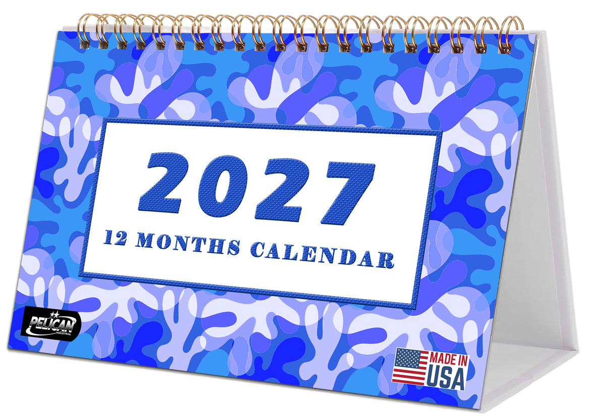 2027-12 Months Desk Calendar Desktop Planner with To-Do List & Notes 03