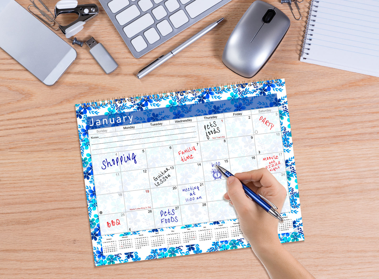 2027 Monthly Desktop/Wall Calendar/Planner - Habit Tracker - (Edition #22)