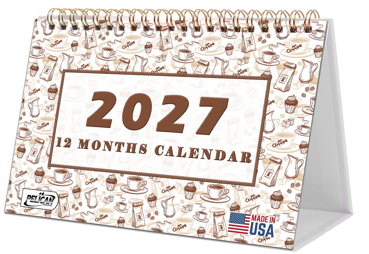 2026-2027 18 Months Standing Flip Desk Calendar Desktop Planner 020