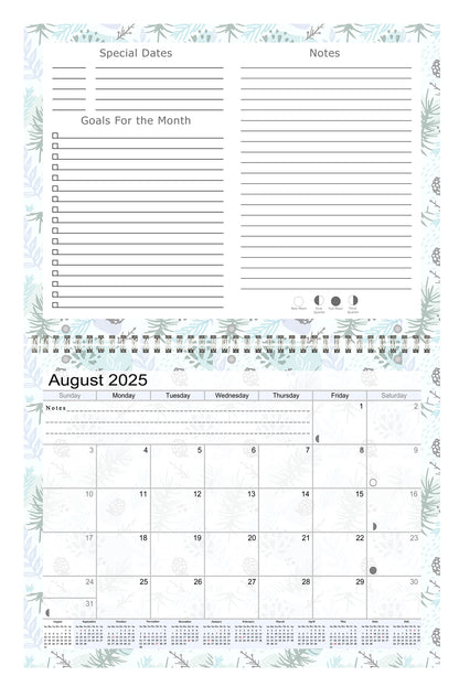 2025 - 2026 Academic Year 12 Months Student Calendar 3-Ring Binder (Edition #01)