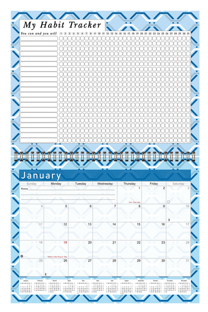 2026 Monthly Desktop/Wall Calendar/Planner - Habit Tracker - (Edition #04)