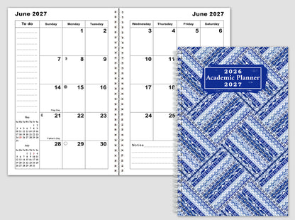 2026-2027 Student Academic Planner Calendar - School College Weekly Agenda #07