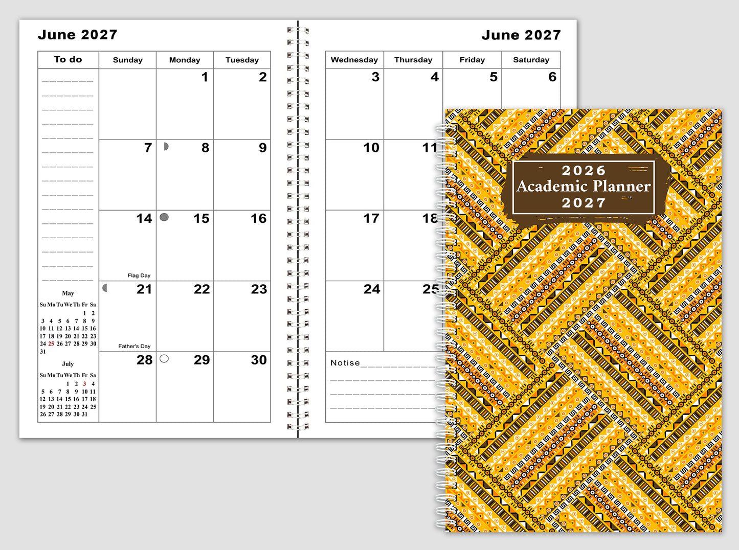 2026-2027 Student Academic Planner Calendar - School College Weekly Agenda #05