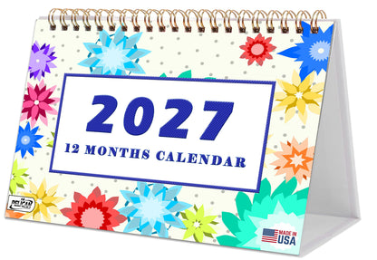 2026-2027 18 Months Standing Flip Desk Calendar Desktop Planner with To-Do List & Notes 01