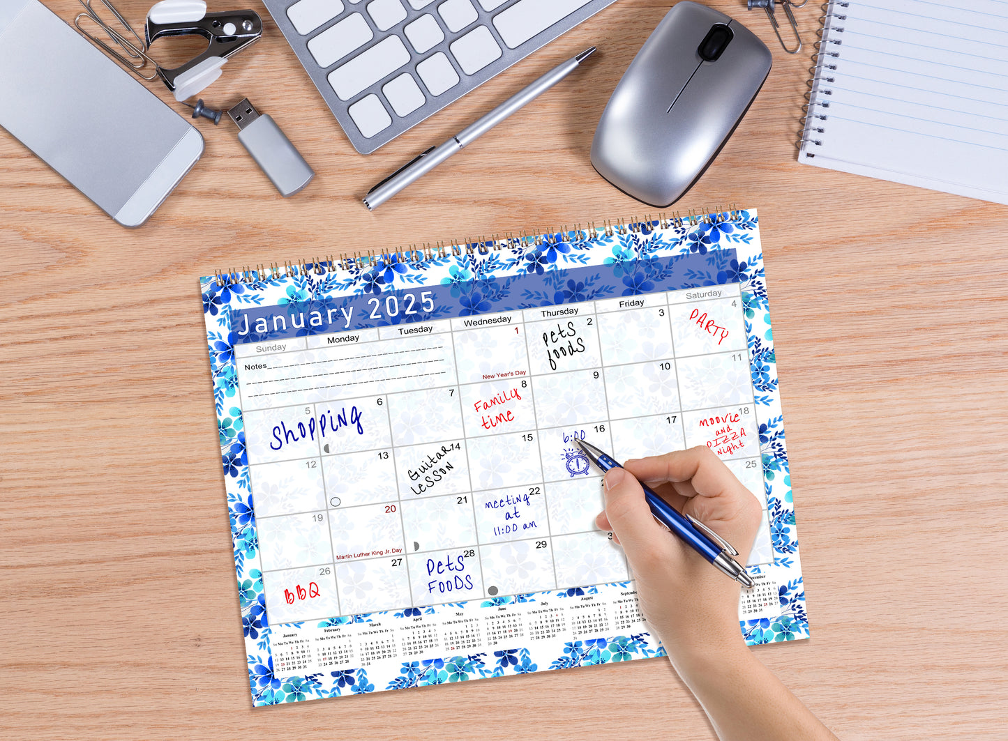2025 Monthly Desktop/Wall Calendar/Planner - Habit Tracker - (Edition #22)