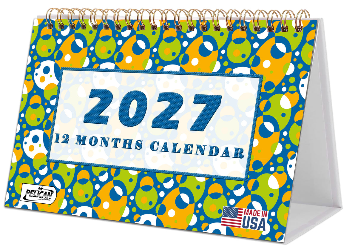 2026-2027 18 Months Standing Flip Desk Calendar Desktop Planner 015