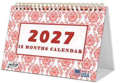 2026-2027 18 Months Standing Flip Desk Calendar Desktop Planner 018
