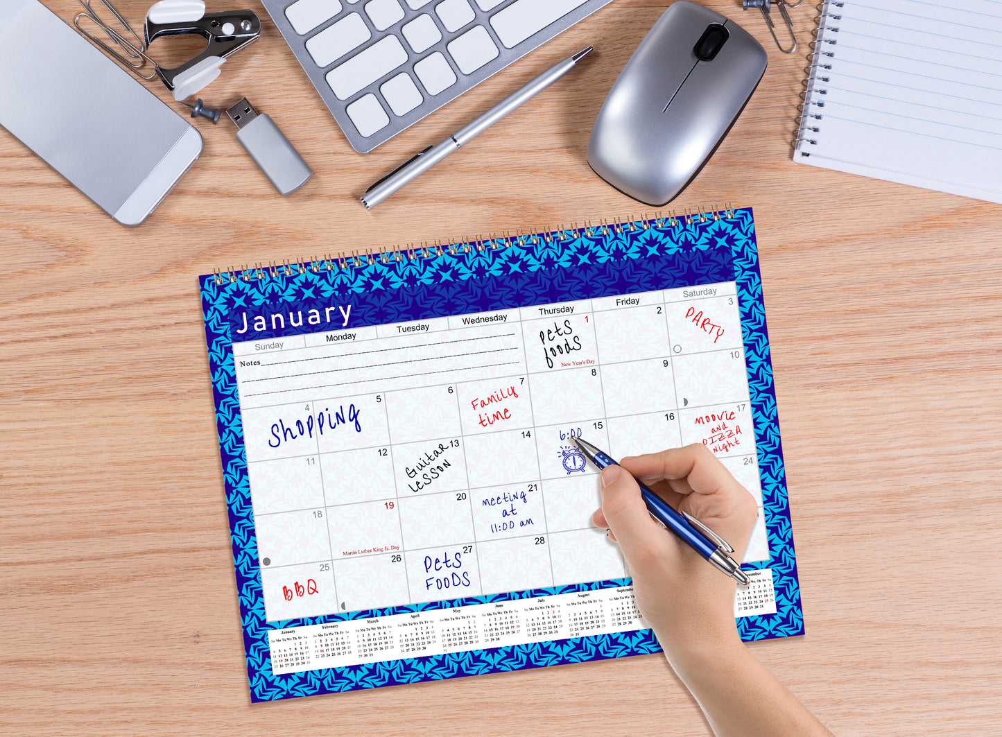 2027 Monthly Desktop/Wall Calendar/Planner - Habit Tracker - (Edition #17)