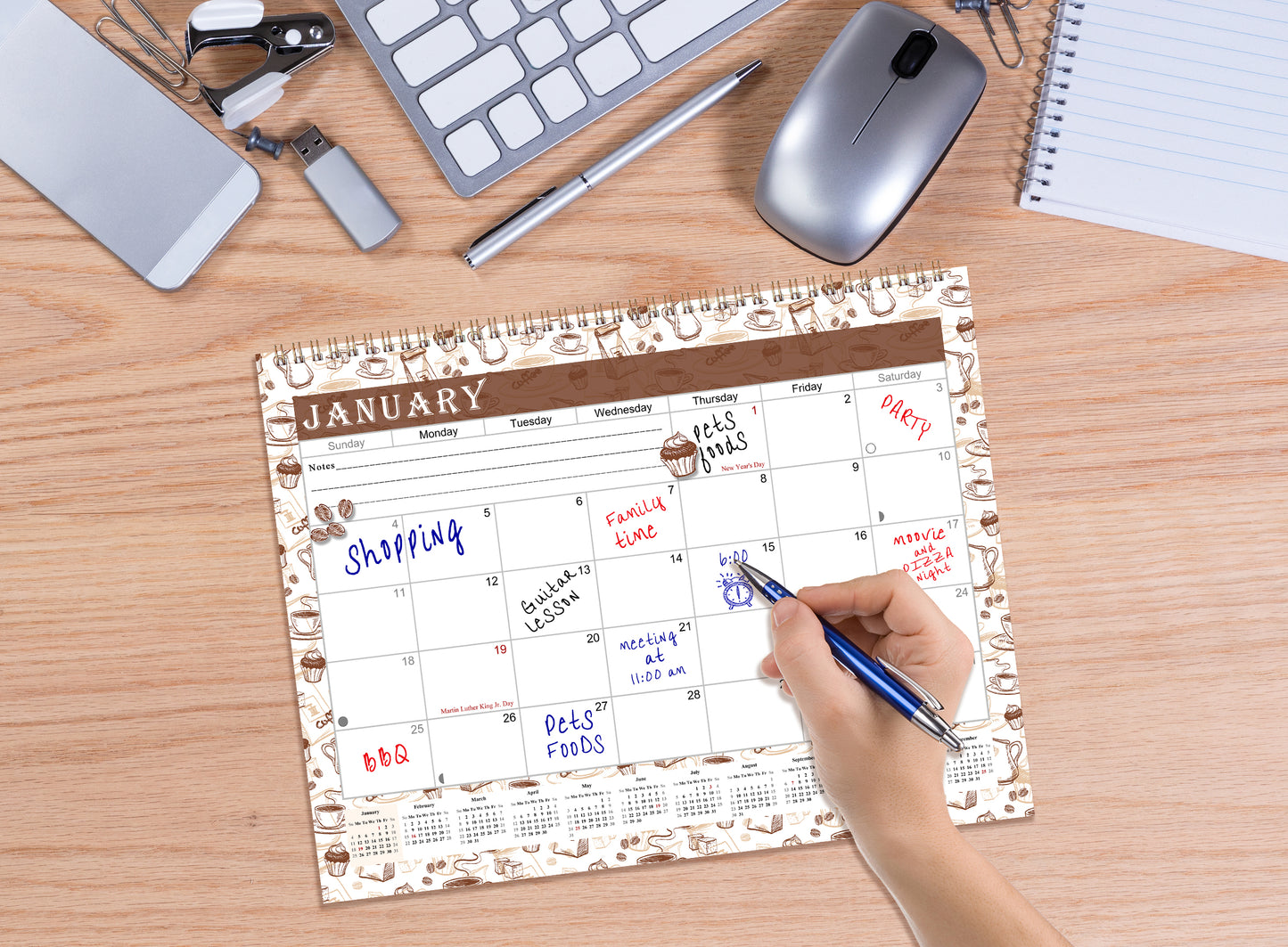 2027 Monthly Desktop/Wall Calendar/Planner - Habit Tracker - (Edition #30)