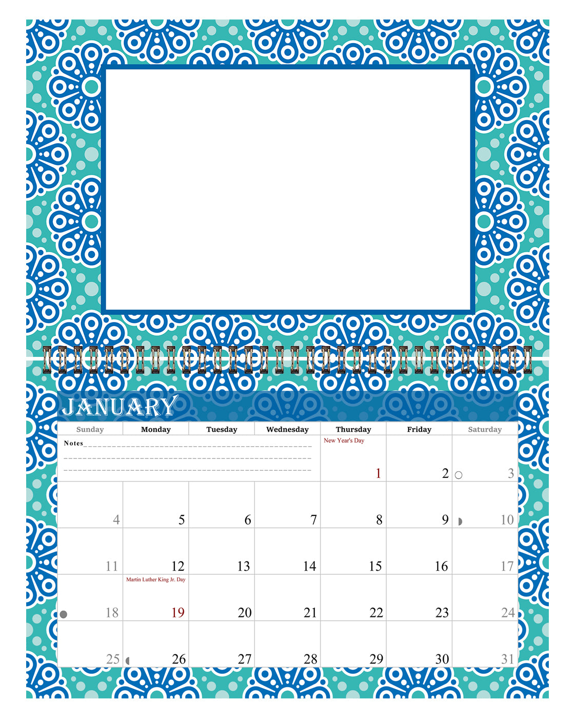 Personalized Custom 12 Months Calendar 2027 Collecting Memories Wall/Desktop/Planner Spiral-bound Mini 8.5x11 Inch (Add Your Own Photos) - Customized For Home, Office, Party, Birthday, Christmas Gift - Made in USA (Edition #15)