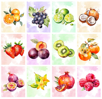 2027-12 Months Desk Calendar Desktop Planner with To-Do List (Fruits & Berries)