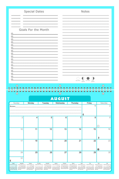 2026 - 2027 Academic Year 12 Months Student Calendar 3-Ring Binder (Edition #06)