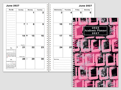 2026-2027 Student Academic Planner Calendar - School College Weekly Agenda #021