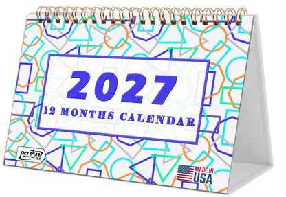 2026-2027 18 Months Standing Flip Desk Calendar Desktop Planner 011