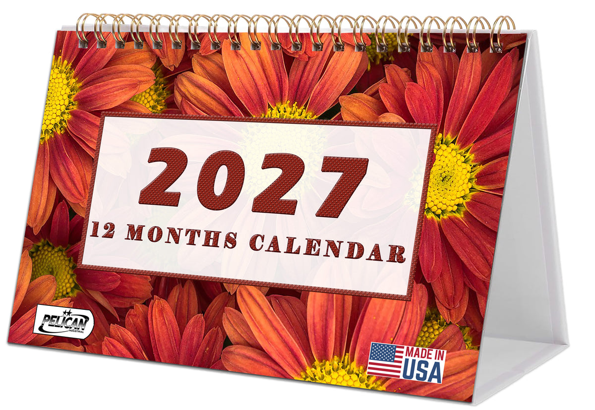 2026-2027 18 Months Standing Flip Desk Calendar Desktop Planner 013