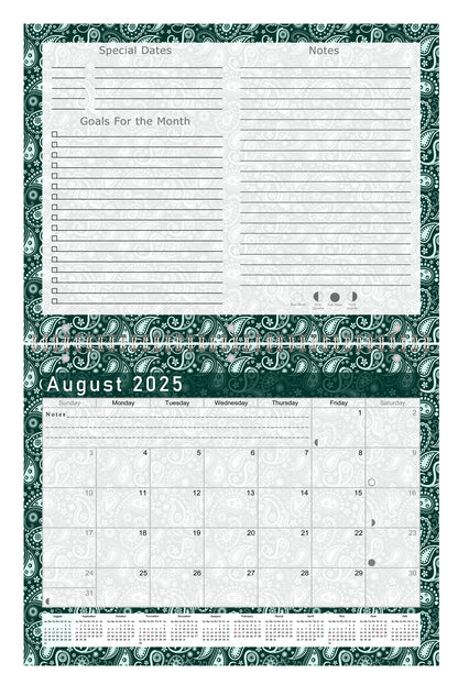 2025 - 2026 Academic Year 12 Months Student Calendar 3-Ring Binder (Edition #025)