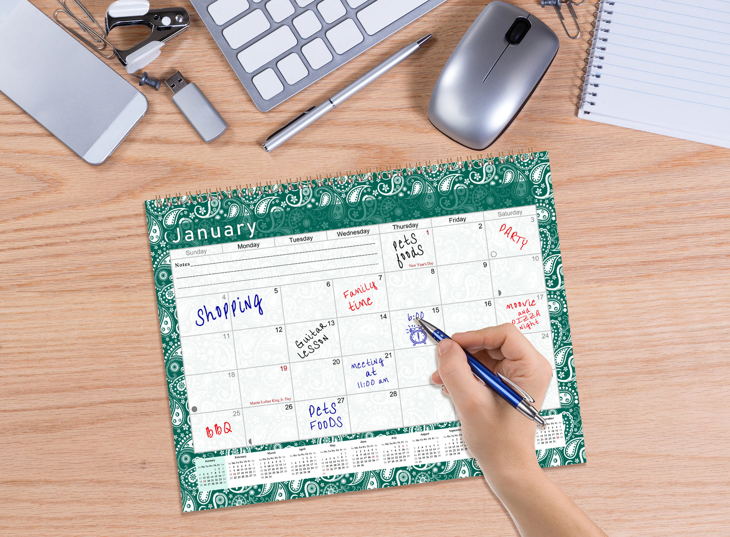 2027 Monthly Desktop/Wall Calendar/Planner - Habit Tracker - (Edition #24)
