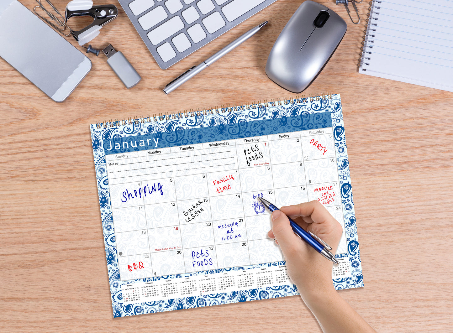 2027 Monthly Desktop/Wall Calendar/Planner - Habit Tracker - (Edition #21)