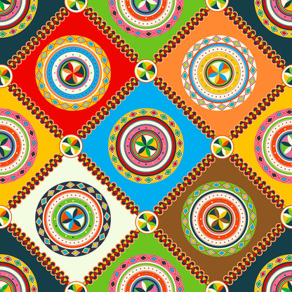 Deluxe School Locker Magnetic Wallpaper - Pack of 3 Sheets - Geometric (vg 019)