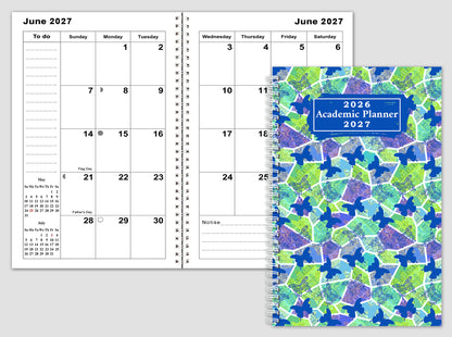 2026-2027 Student Academic Planner Calendar - School College Weekly Agenda #06