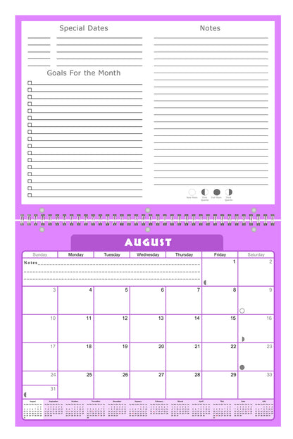 2026 - 2027 Academic Year 12 Months Student Calendar 3-Ring Binder (Edition #05)