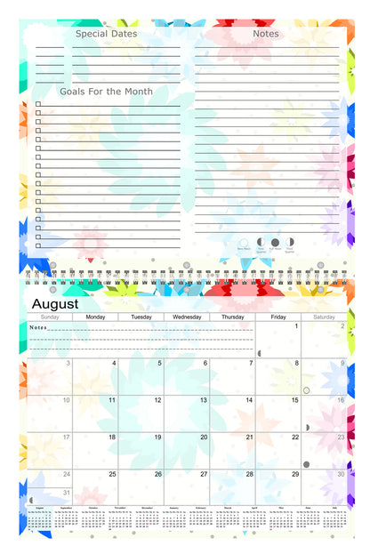 2026 - 2027 Academic Year 12 Months Student Calendar 3-Ring Binder (Edition #08)