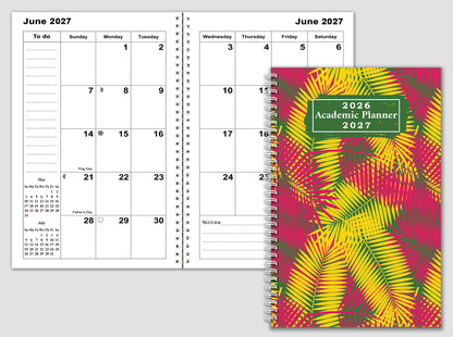 2026-2027 Student Academic Planner Calendar - School College Weekly Agenda #01