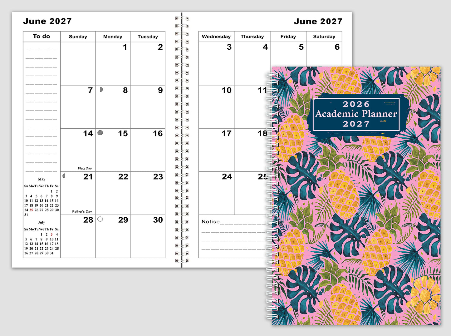 2026-2027 Student Academic Planner Calendar - School College Weekly Agenda #025