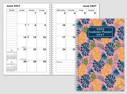 2026-2027 Student Academic Planner Calendar - School College Weekly Agenda #025