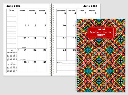 2026-2027 Student Academic Planner Calendar - School College Weekly Agenda #02