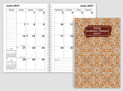 2026-2027 Student Academic Planner Calendar - School College Weekly Agenda #029