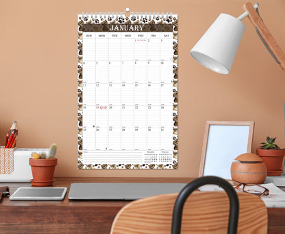 2026 Wall Calendar Spiral-Bound Twin-Wire Binding - 12 Months  17