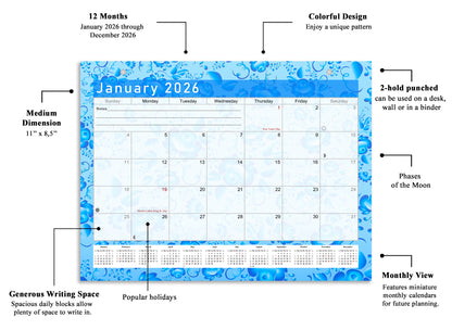 2025-2026 Magnetic/Desk Calendar - Desktop/Wall Calendar/Planner - (Edition #19)