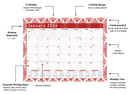 2025-2026 Magnetic/Desk Calendar - Desktop/Wall Calendar/Planner - (Edition #05)