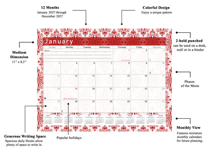 2026-2027 Magnetic/Desk Calendar - Desktop/Wall Calendar/Planner - (Edition #05)