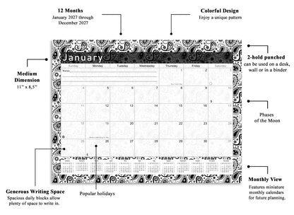 2027 Monthly Magnetic/Desk Calendar - 12 Months Desktop/Wall Calendar/Planner - (Edition #11)
