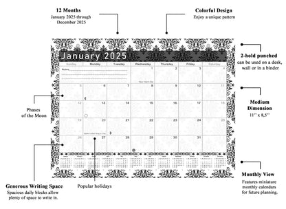 2024-2025 Magnetic/Desk Calendar - Desktop/Wall Calendar/Planner - (Edition #08)