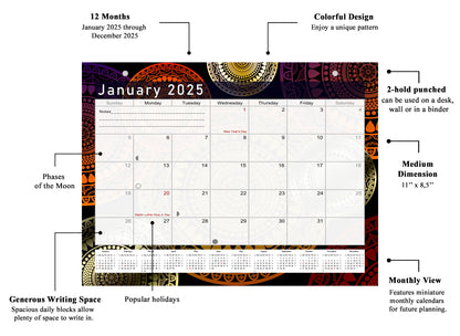 2024-2025 Magnetic/Desk Calendar - Desktop/Wall Calendar/Planner - (Edition #12)
