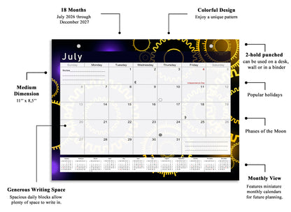 2026-2027 Magnetic/Desk Calendar - Desktop/Wall Calendar/Planner - (Edition #09)