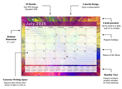 2025-2026 Magnetic/Desk Calendar - Desktop/Wall Calendar/Planner - (Edition #26)