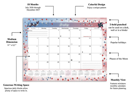 2026-2027 Magnetic/Desk Calendar - Desktop/Wall Calendar/Planner - (Edition #29)