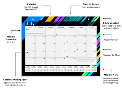 2026-2027 Magnetic/Desk Calendar - Desktop/Wall Calendar/Planner - (Edition #13)