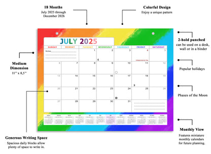 2025-2026 Magnetic/Desk Calendar - Desktop/Wall Calendar/Planner - (Edition #28)